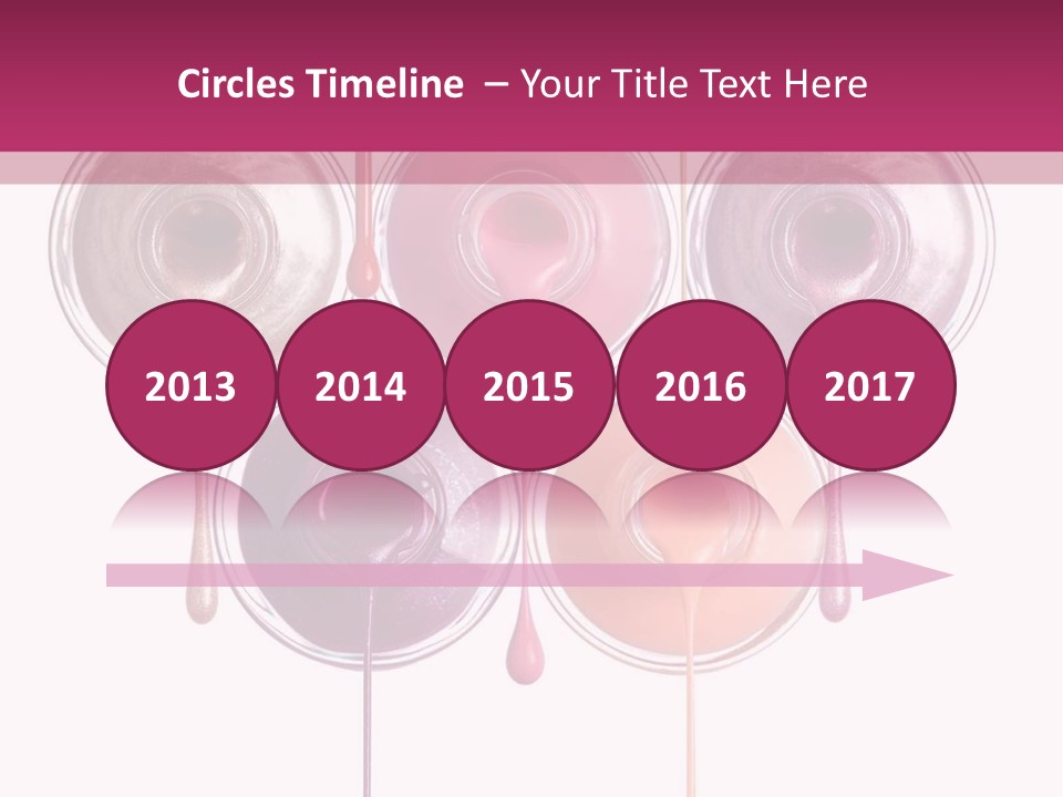 A Group Of Paint Bottles With Dripping Paint On Them PowerPoint Template