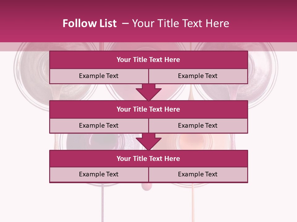 A Group Of Paint Bottles With Dripping Paint On Them PowerPoint Template