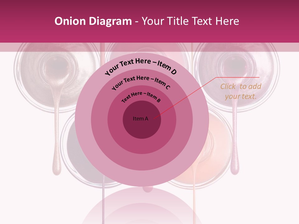 A Group Of Paint Bottles With Dripping Paint On Them PowerPoint Template