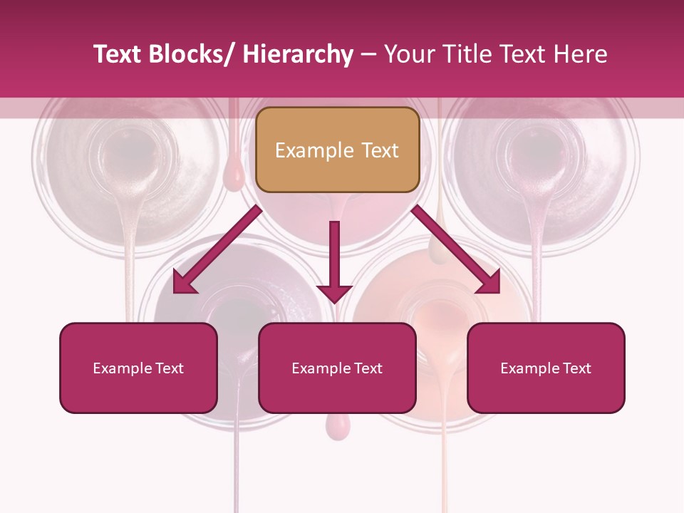 A Group Of Paint Bottles With Dripping Paint On Them PowerPoint Template
