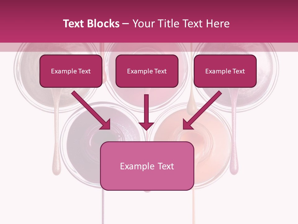 A Group Of Paint Bottles With Dripping Paint On Them PowerPoint Template