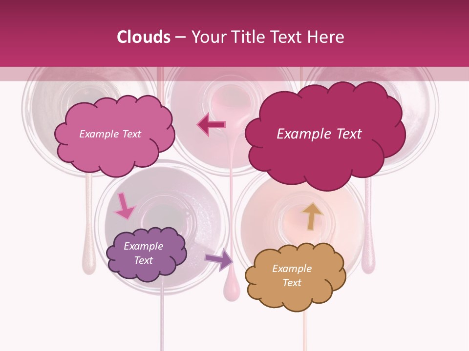 A Group Of Paint Bottles With Dripping Paint On Them PowerPoint Template