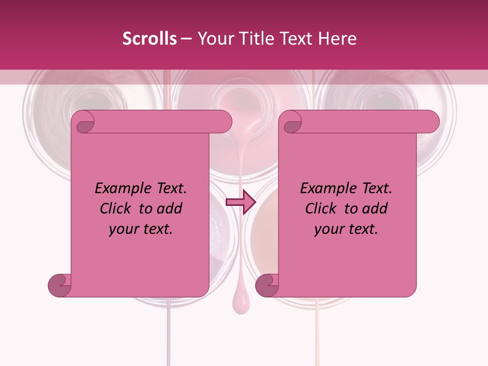 A Group Of Paint Bottles With Dripping Paint On Them PowerPoint Template