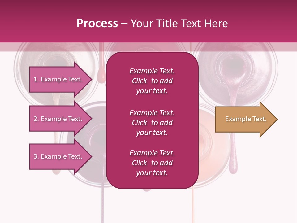 A Group Of Paint Bottles With Dripping Paint On Them PowerPoint Template