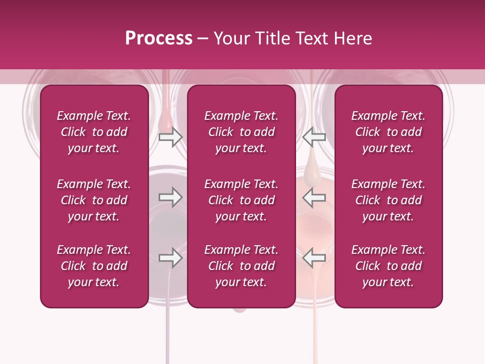 A Group Of Paint Bottles With Dripping Paint On Them PowerPoint Template