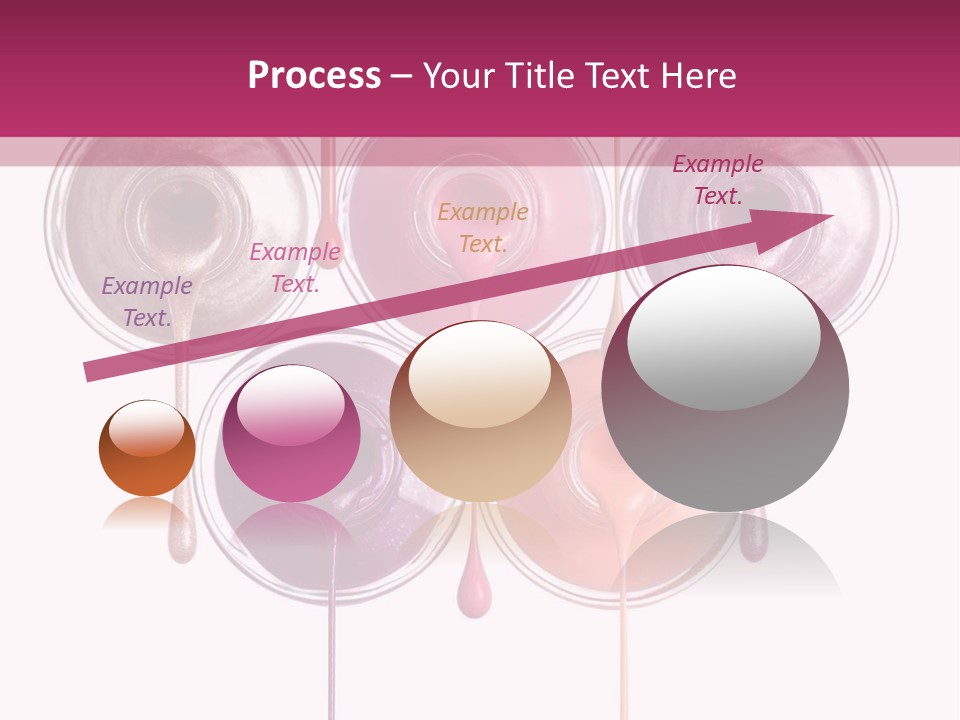 A Group Of Paint Bottles With Dripping Paint On Them PowerPoint Template