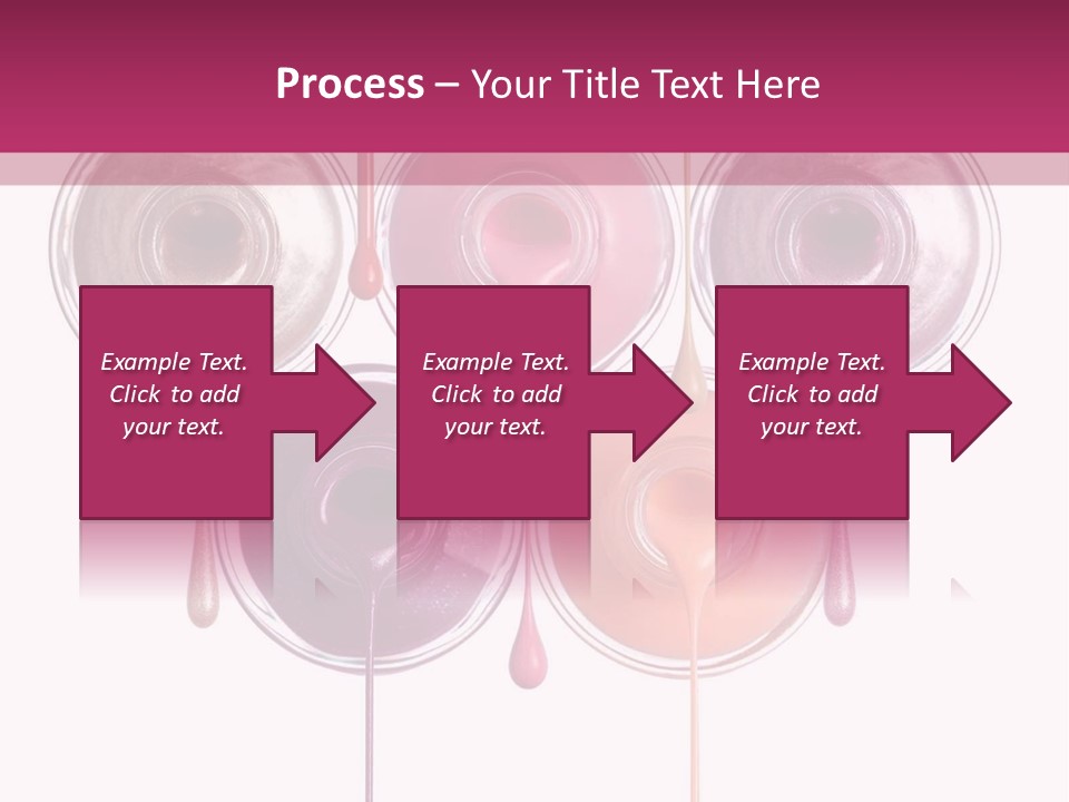 A Group Of Paint Bottles With Dripping Paint On Them PowerPoint Template