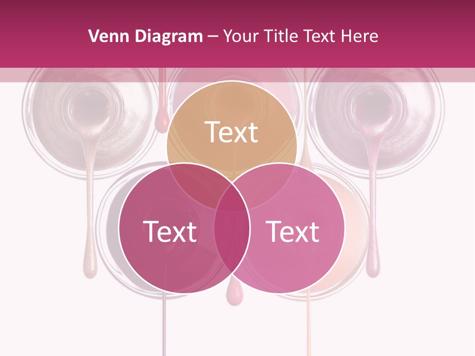 A Group Of Paint Bottles With Dripping Paint On Them PowerPoint Template