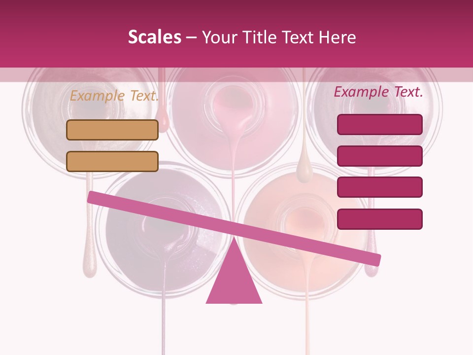 A Group Of Paint Bottles With Dripping Paint On Them PowerPoint Template