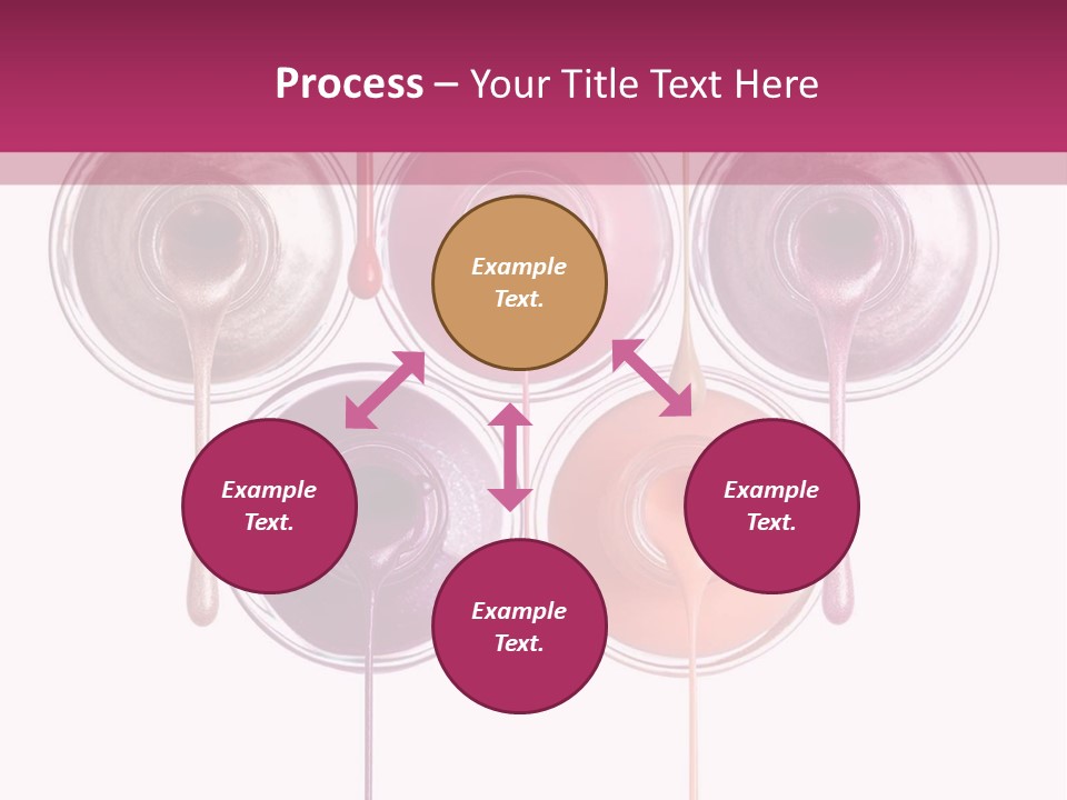 A Group Of Paint Bottles With Dripping Paint On Them PowerPoint Template