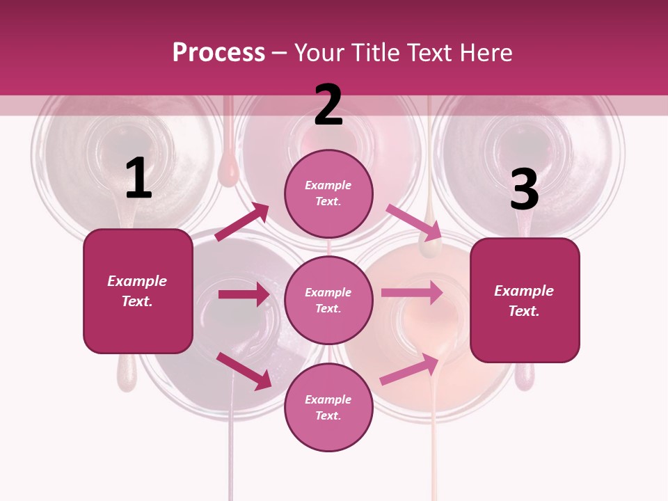 A Group Of Paint Bottles With Dripping Paint On Them PowerPoint Template