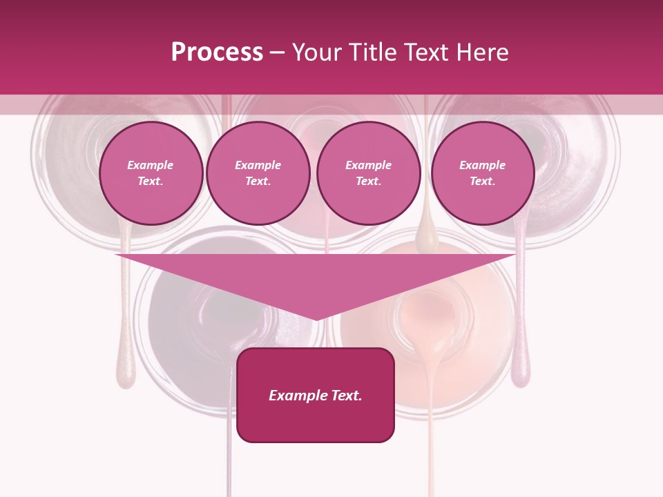 A Group Of Paint Bottles With Dripping Paint On Them PowerPoint Template