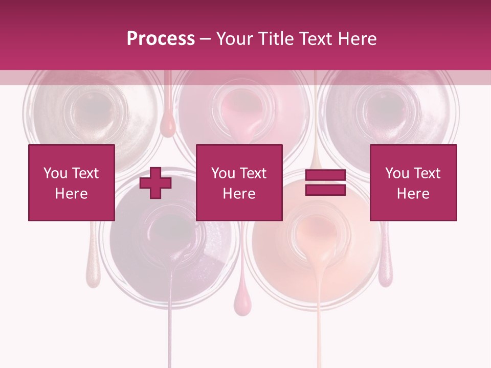 A Group Of Paint Bottles With Dripping Paint On Them PowerPoint Template