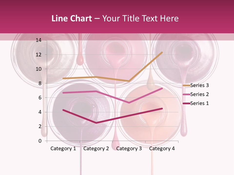 A Group Of Paint Bottles With Dripping Paint On Them PowerPoint Template