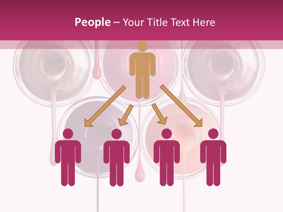 A Group Of Paint Bottles With Dripping Paint On Them PowerPoint Template