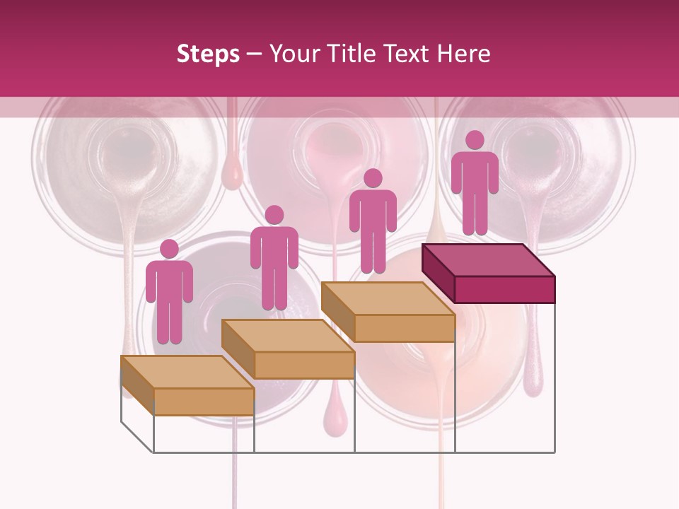 A Group Of Paint Bottles With Dripping Paint On Them PowerPoint Template