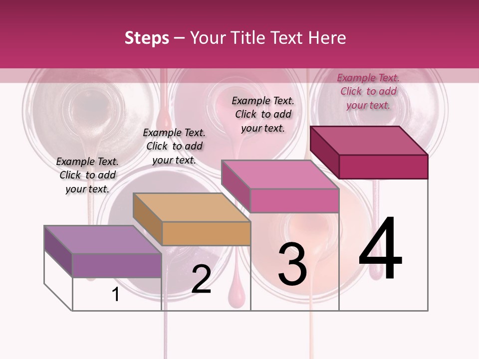 A Group Of Paint Bottles With Dripping Paint On Them PowerPoint Template