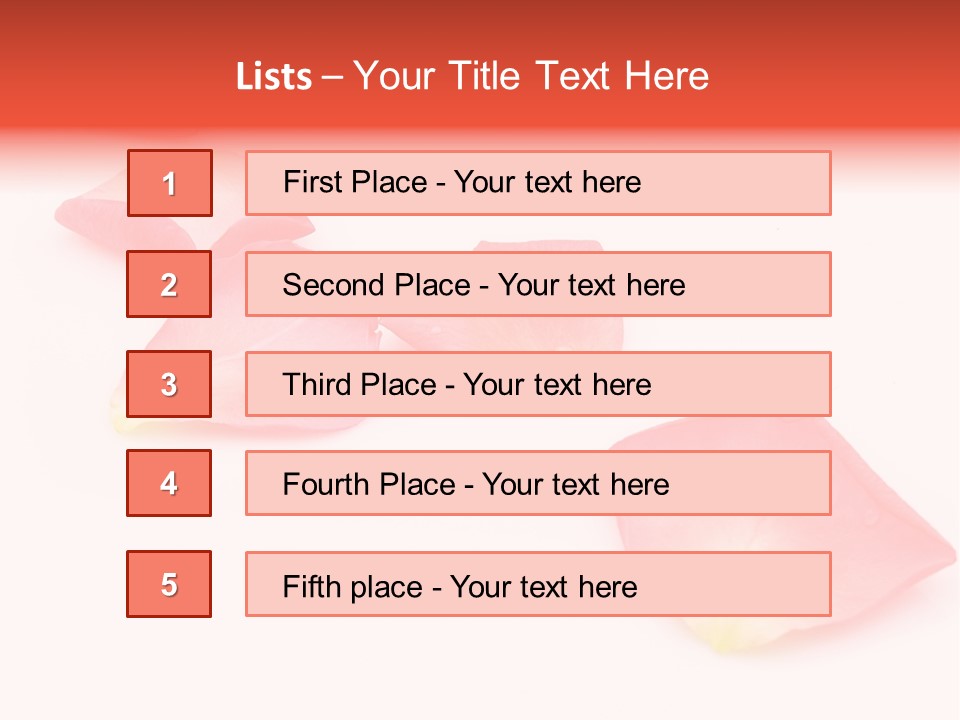 A Group Of Pink Flowers On A White Background PowerPoint Template