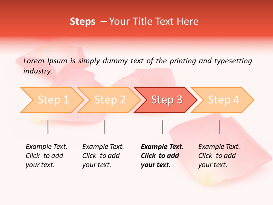 A Group Of Pink Flowers On A White Background PowerPoint Template