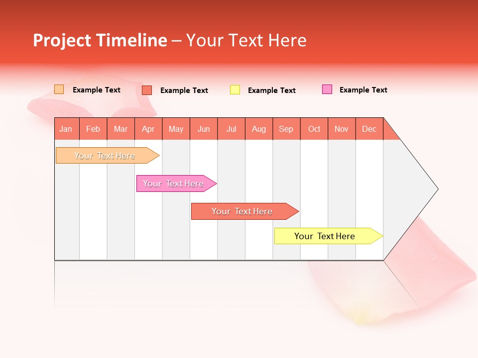 A Group Of Pink Flowers On A White Background PowerPoint Template