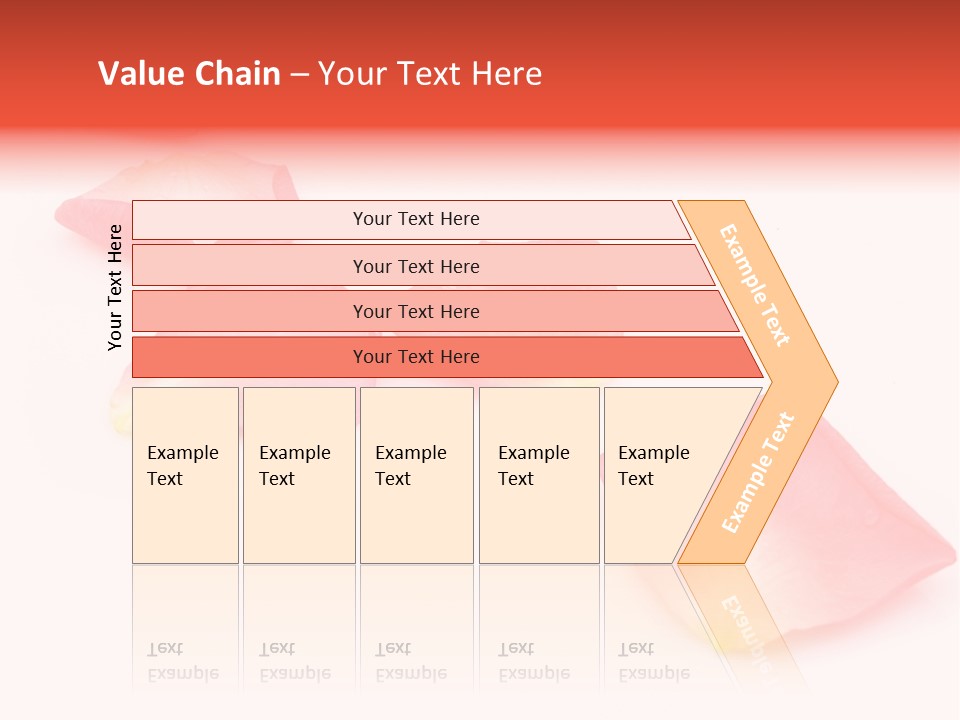 A Group Of Pink Flowers On A White Background PowerPoint Template