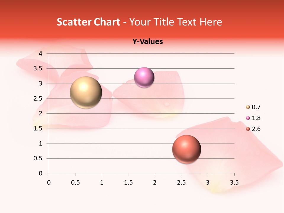 A Group Of Pink Flowers On A White Background PowerPoint Template