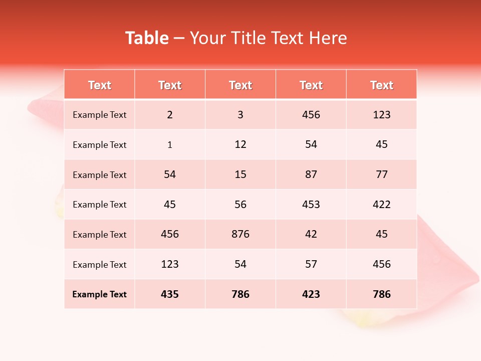 A Group Of Pink Flowers On A White Background PowerPoint Template