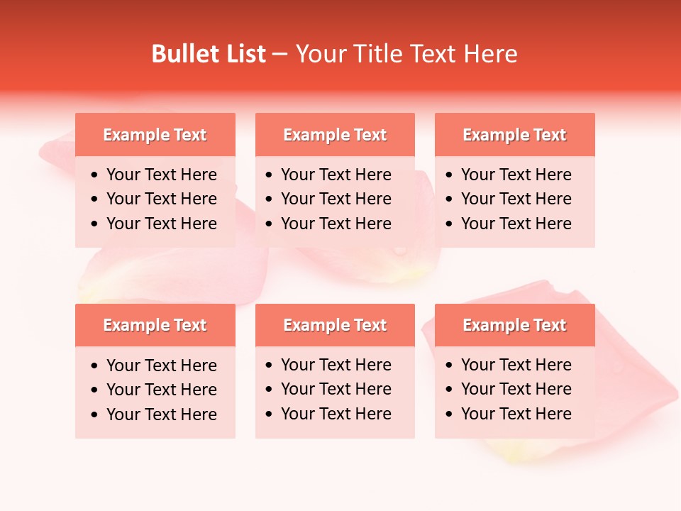 A Group Of Pink Flowers On A White Background PowerPoint Template