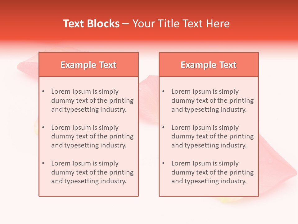 A Group Of Pink Flowers On A White Background PowerPoint Template