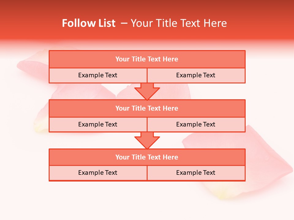 A Group Of Pink Flowers On A White Background PowerPoint Template