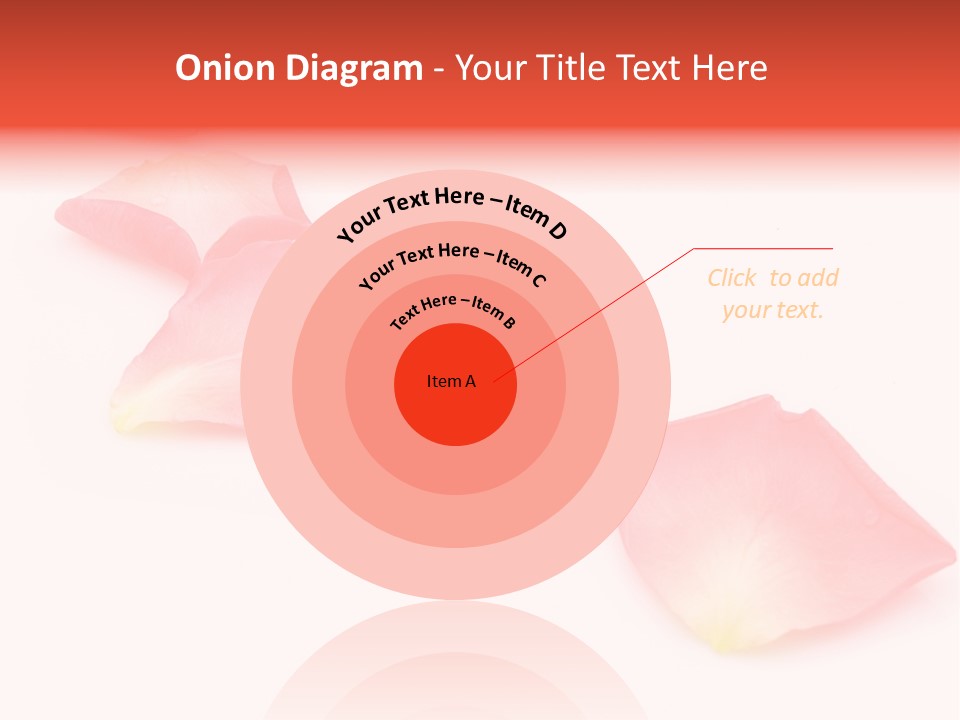 A Group Of Pink Flowers On A White Background PowerPoint Template