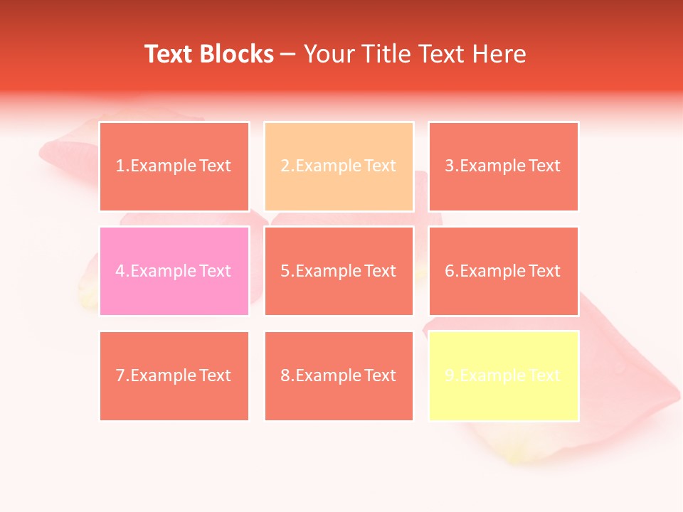 A Group Of Pink Flowers On A White Background PowerPoint Template