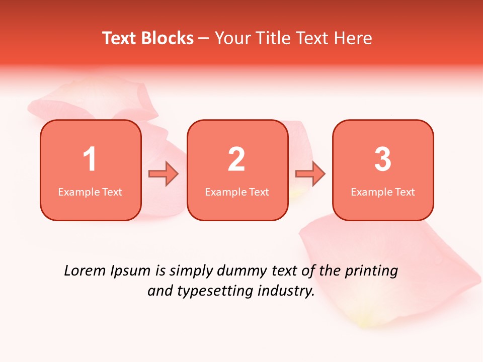 A Group Of Pink Flowers On A White Background PowerPoint Template