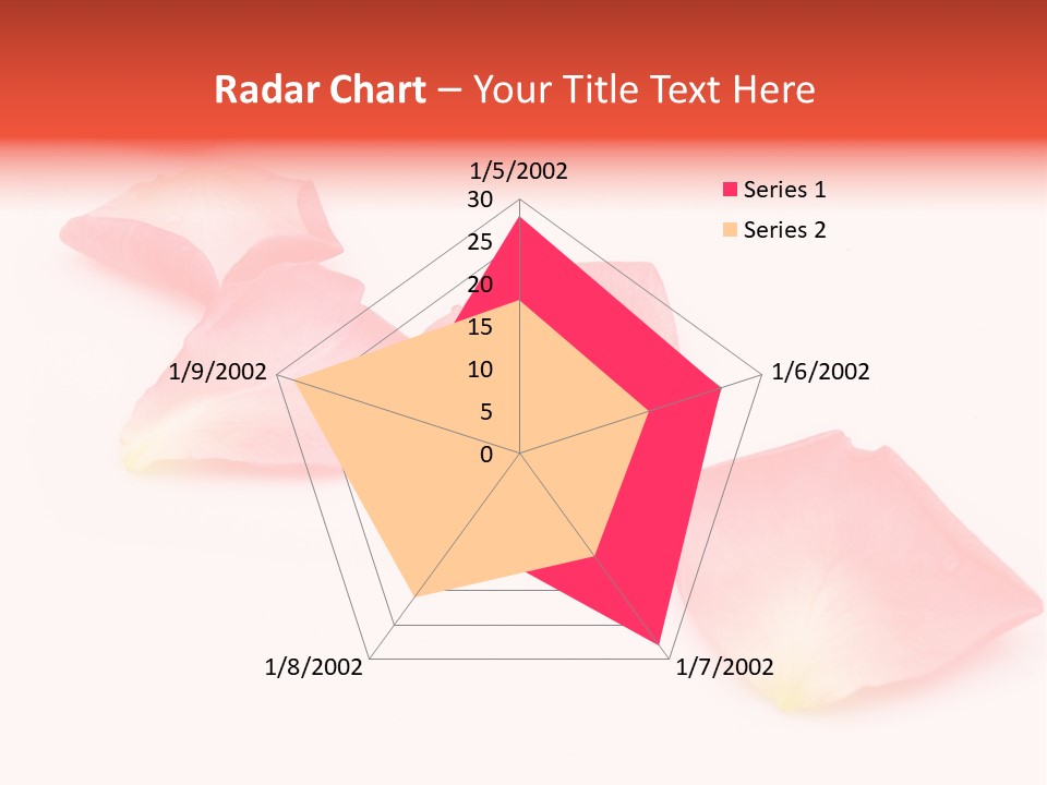 A Group Of Pink Flowers On A White Background PowerPoint Template
