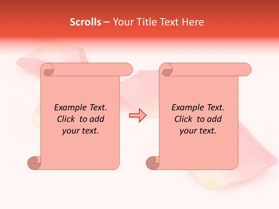 A Group Of Pink Flowers On A White Background PowerPoint Template