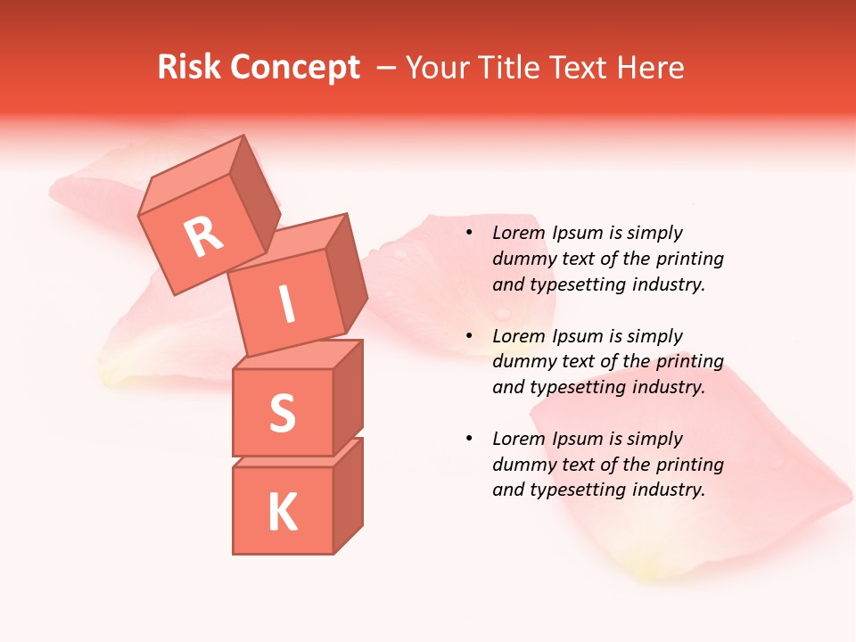 A Group Of Pink Flowers On A White Background PowerPoint Template