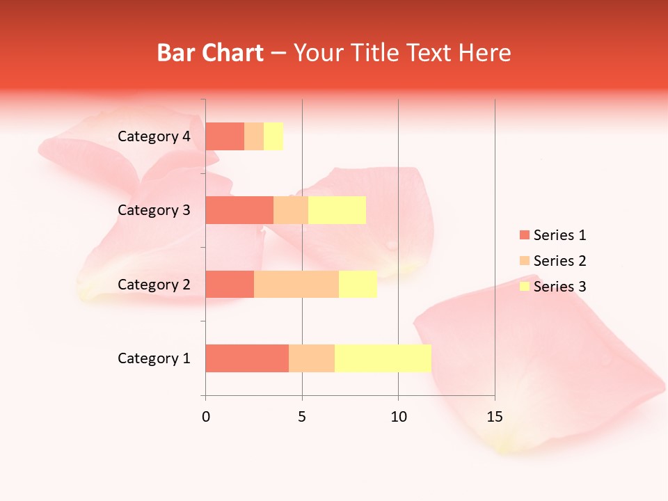 A Group Of Pink Flowers On A White Background PowerPoint Template