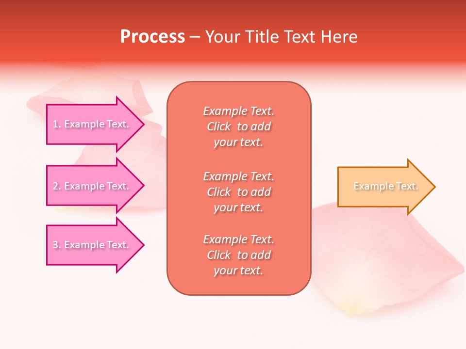 A Group Of Pink Flowers On A White Background PowerPoint Template