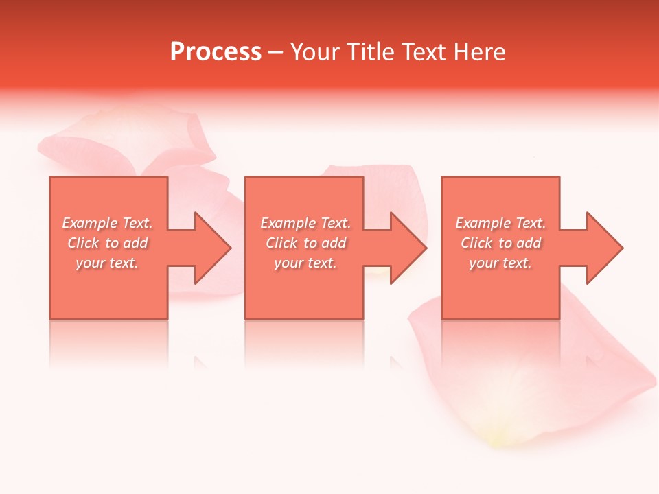 A Group Of Pink Flowers On A White Background PowerPoint Template