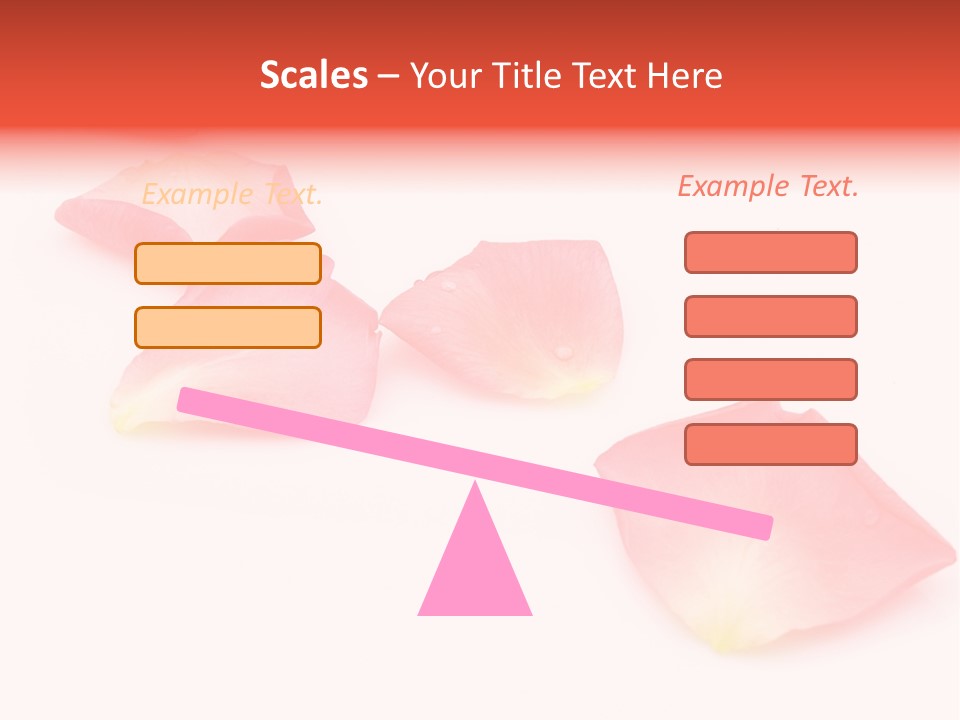 A Group Of Pink Flowers On A White Background PowerPoint Template