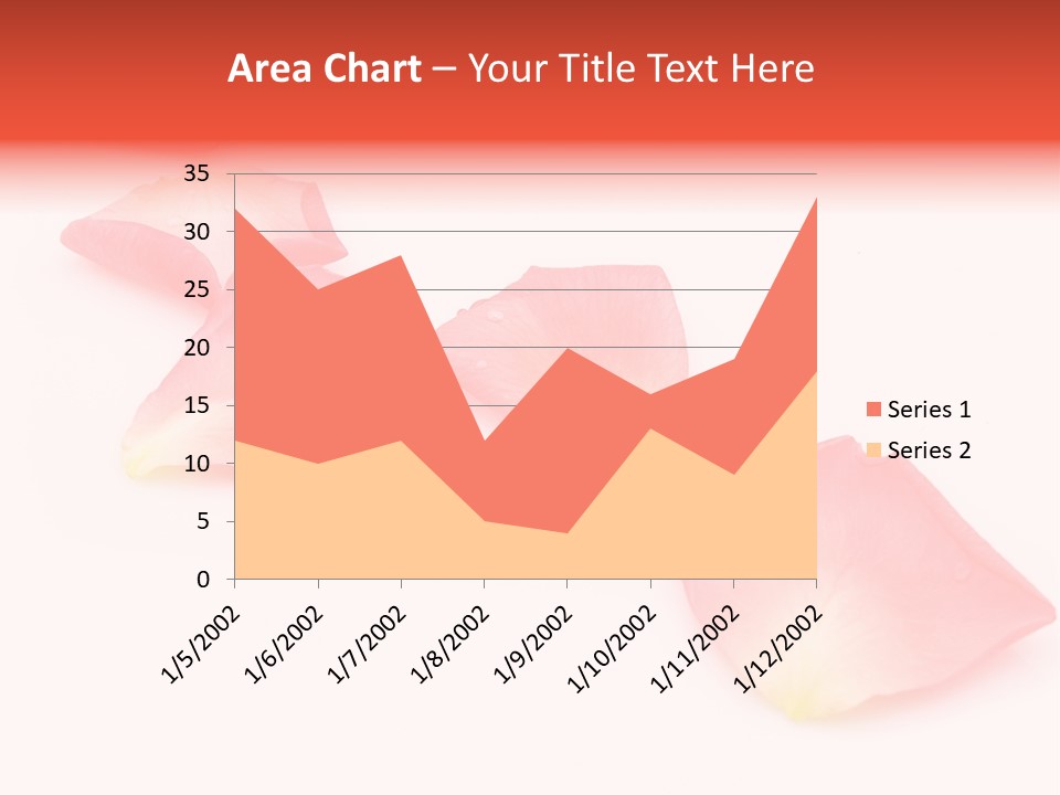 A Group Of Pink Flowers On A White Background PowerPoint Template