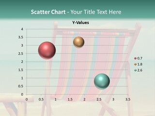 A Colorful Beach Chair Sitting On Top Of A Sandy Beach PowerPoint Template