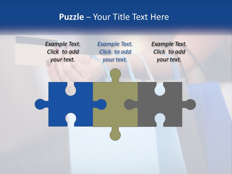 A Woman Holding Shopping Bags With A Credit Card In Her Hand PowerPoint Template