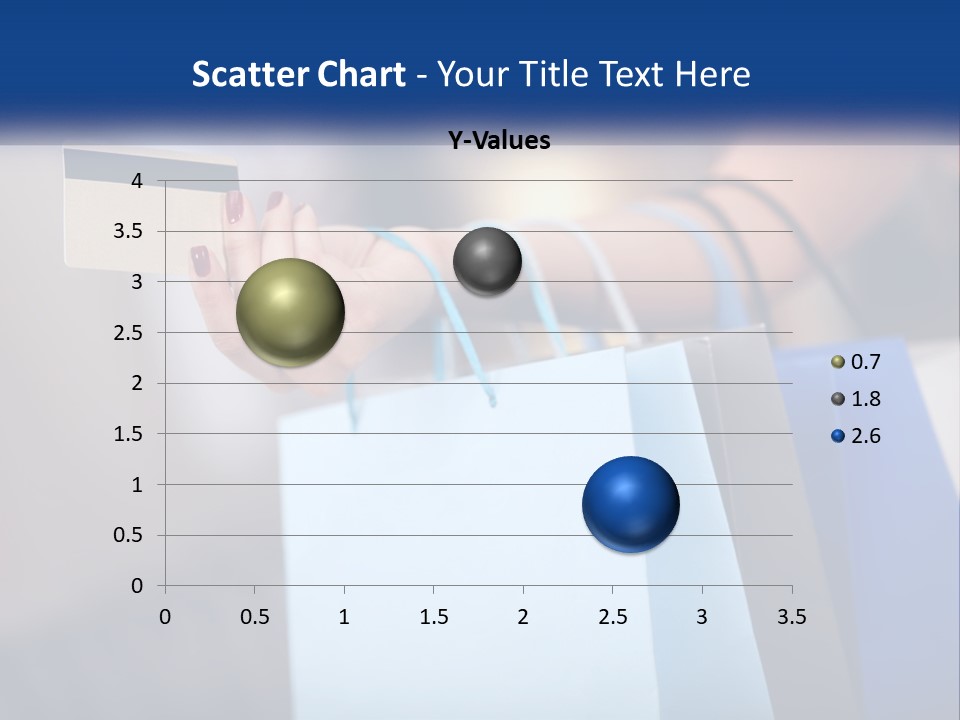 A Woman Holding Shopping Bags With A Credit Card In Her Hand PowerPoint Template