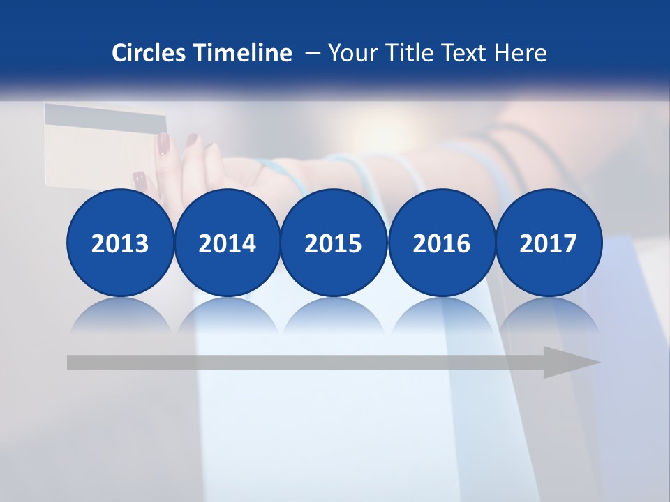 A Woman Holding Shopping Bags With A Credit Card In Her Hand PowerPoint Template