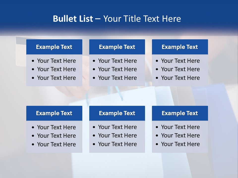 A Woman Holding Shopping Bags With A Credit Card In Her Hand PowerPoint Template