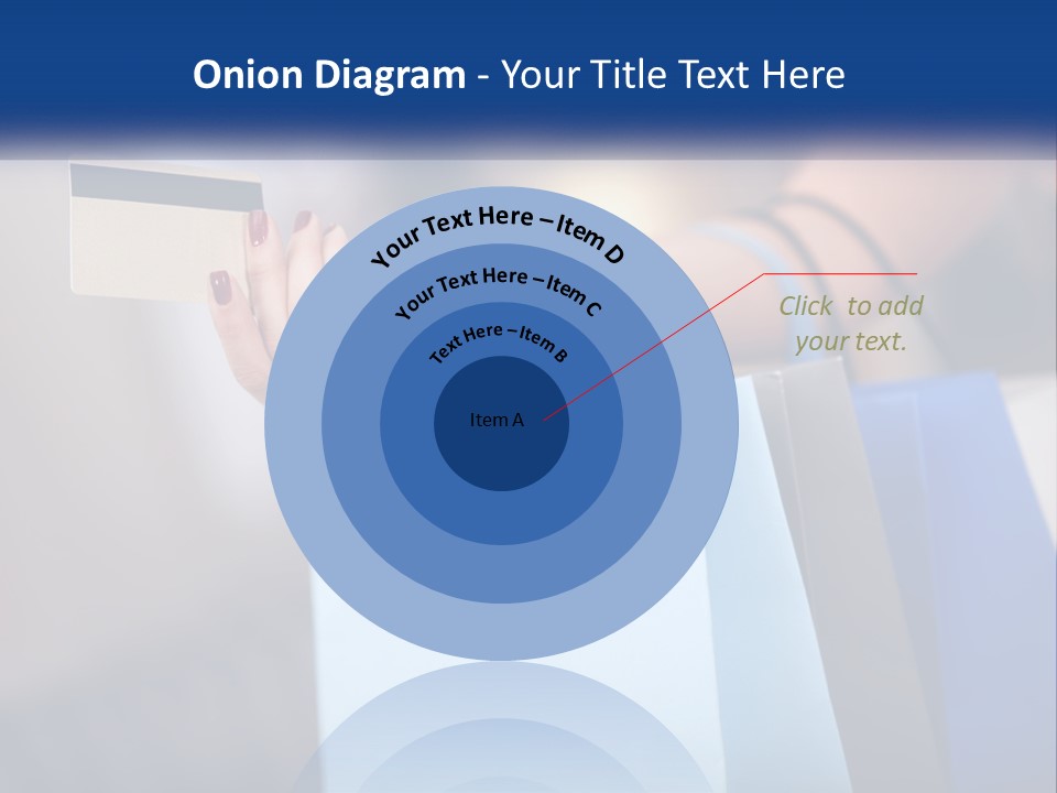 A Woman Holding Shopping Bags With A Credit Card In Her Hand PowerPoint Template