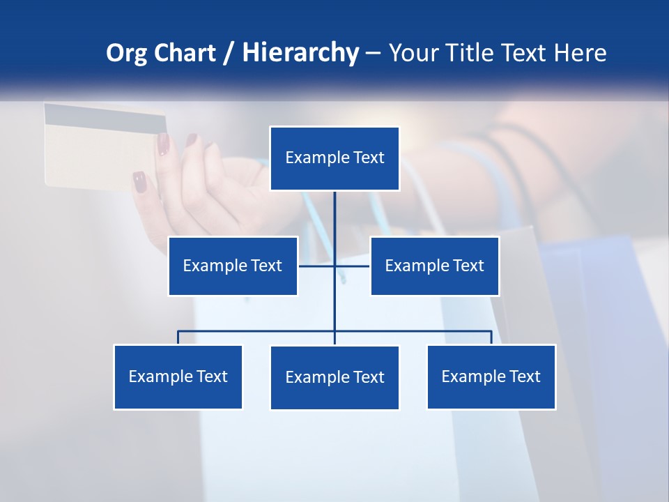 A Woman Holding Shopping Bags With A Credit Card In Her Hand PowerPoint Template
