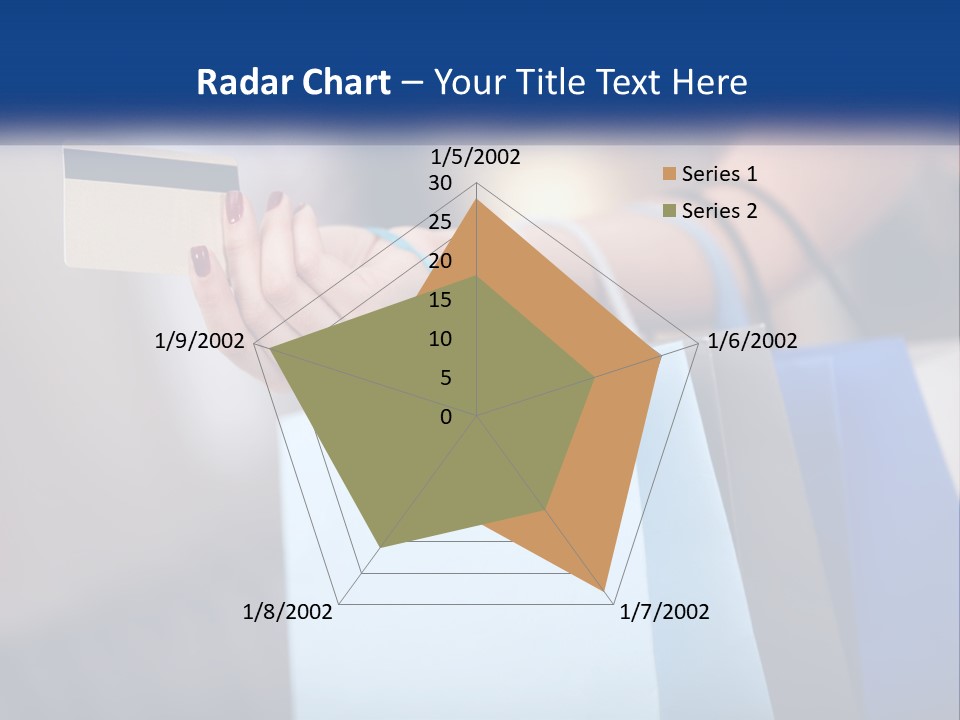 A Woman Holding Shopping Bags With A Credit Card In Her Hand PowerPoint Template