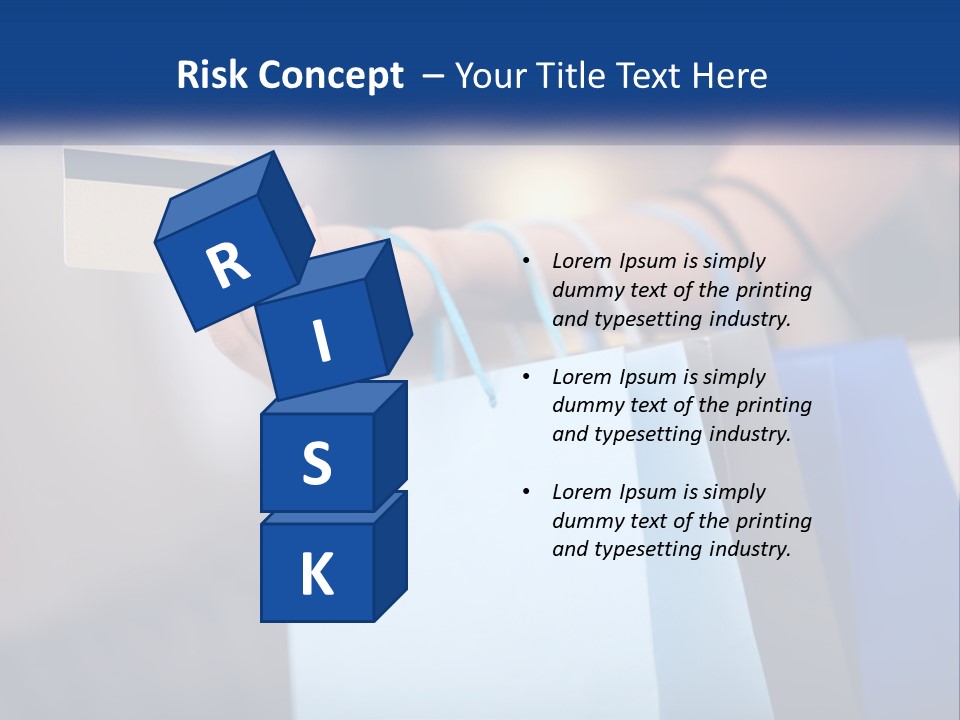 A Woman Holding Shopping Bags With A Credit Card In Her Hand PowerPoint Template